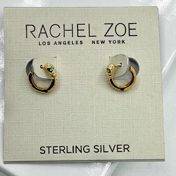 Rachel Zoe 14kt gold plated sterling silver Snake Earrings - Picture 4 of 13